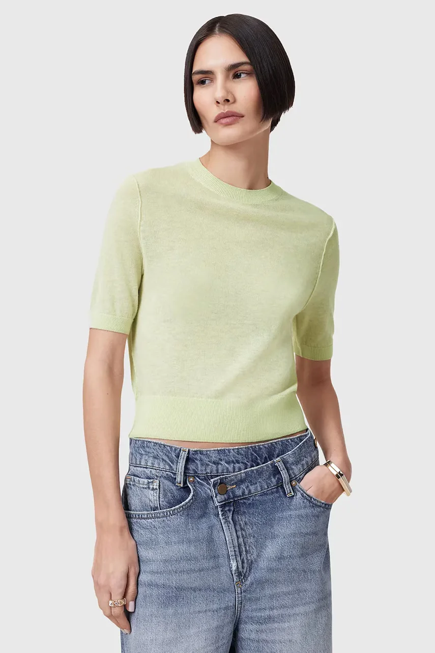 AllSaints Вълнена тениска ELSIE