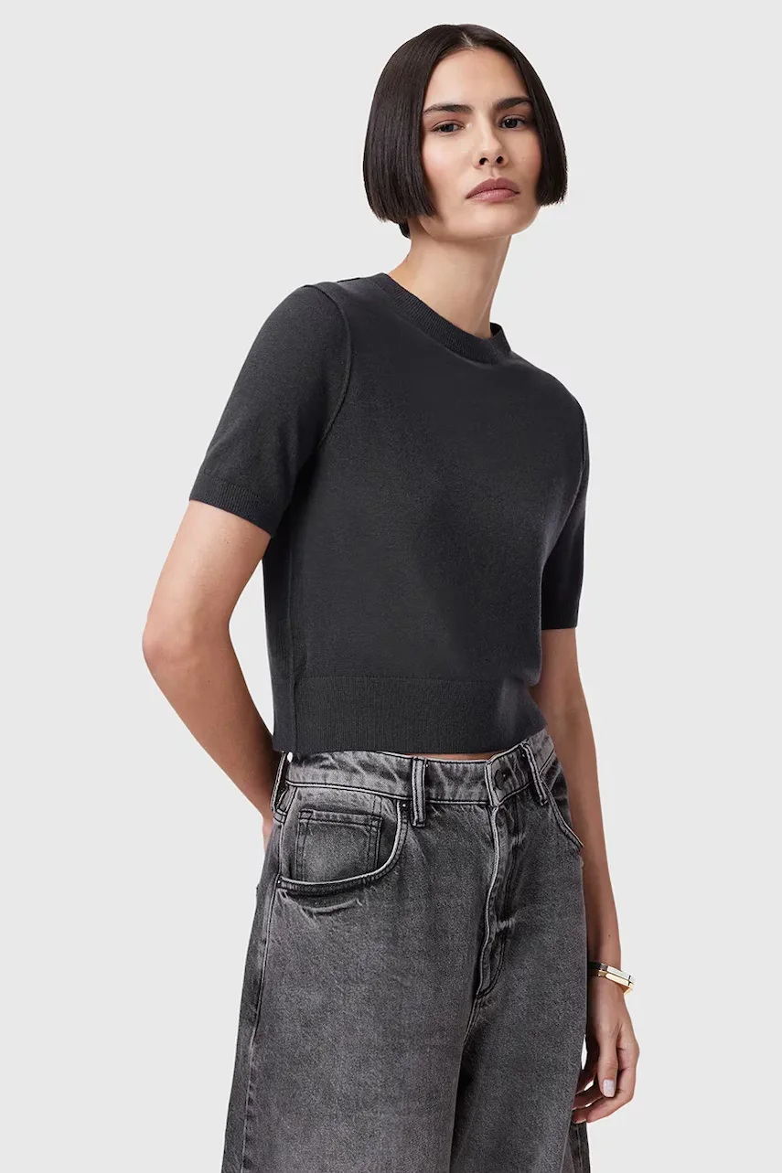 AllSaints Вълнена тениска ELSIE