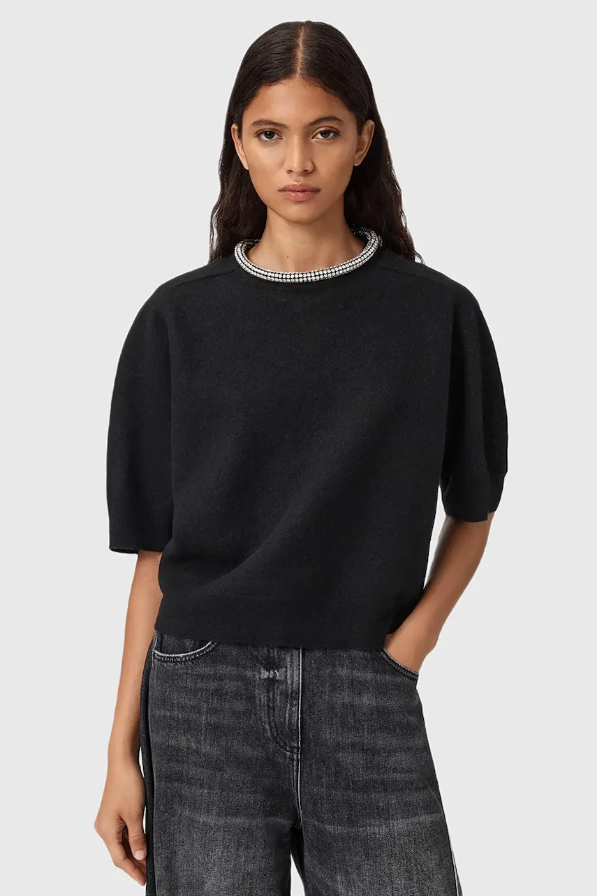 AllSaints Вълнена тениска ODELL