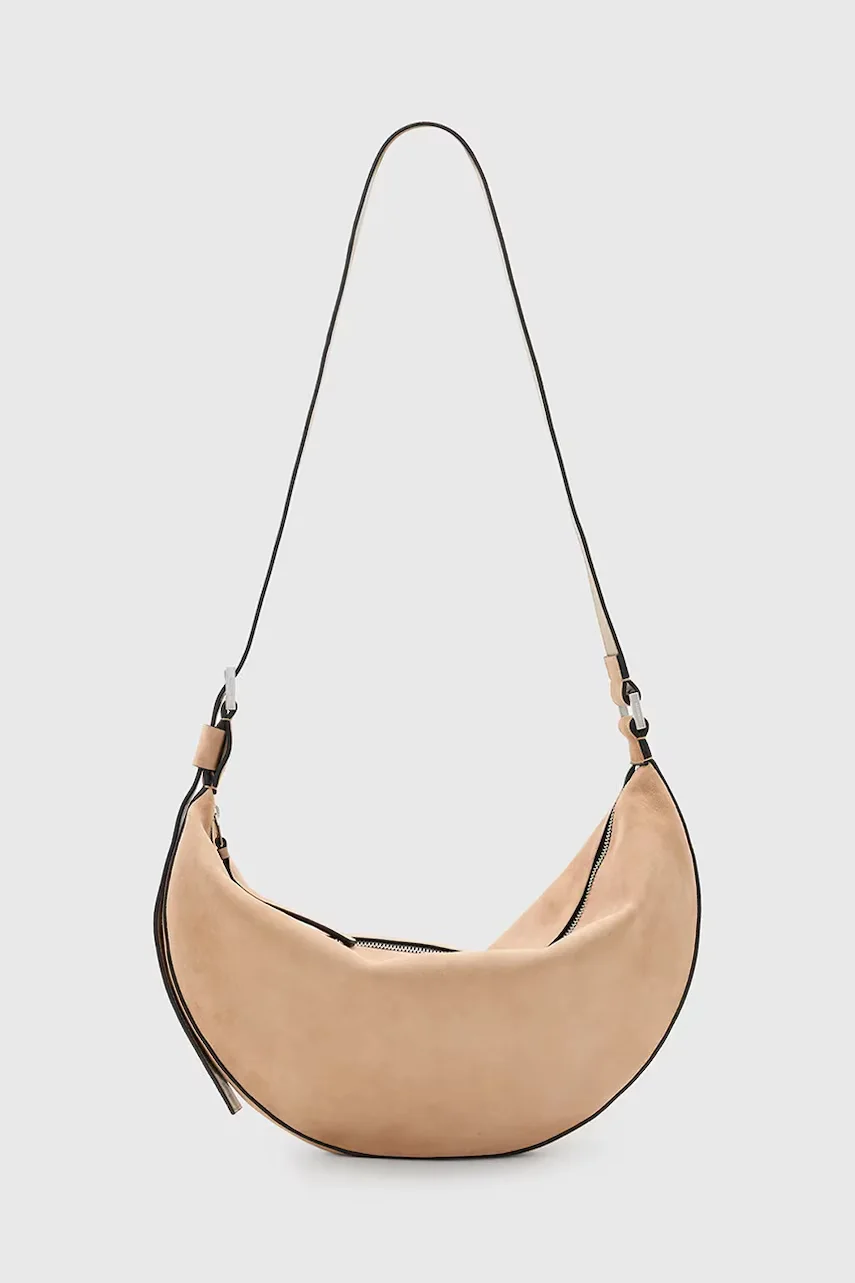 AllSaints Велурена чанта HALFMOON