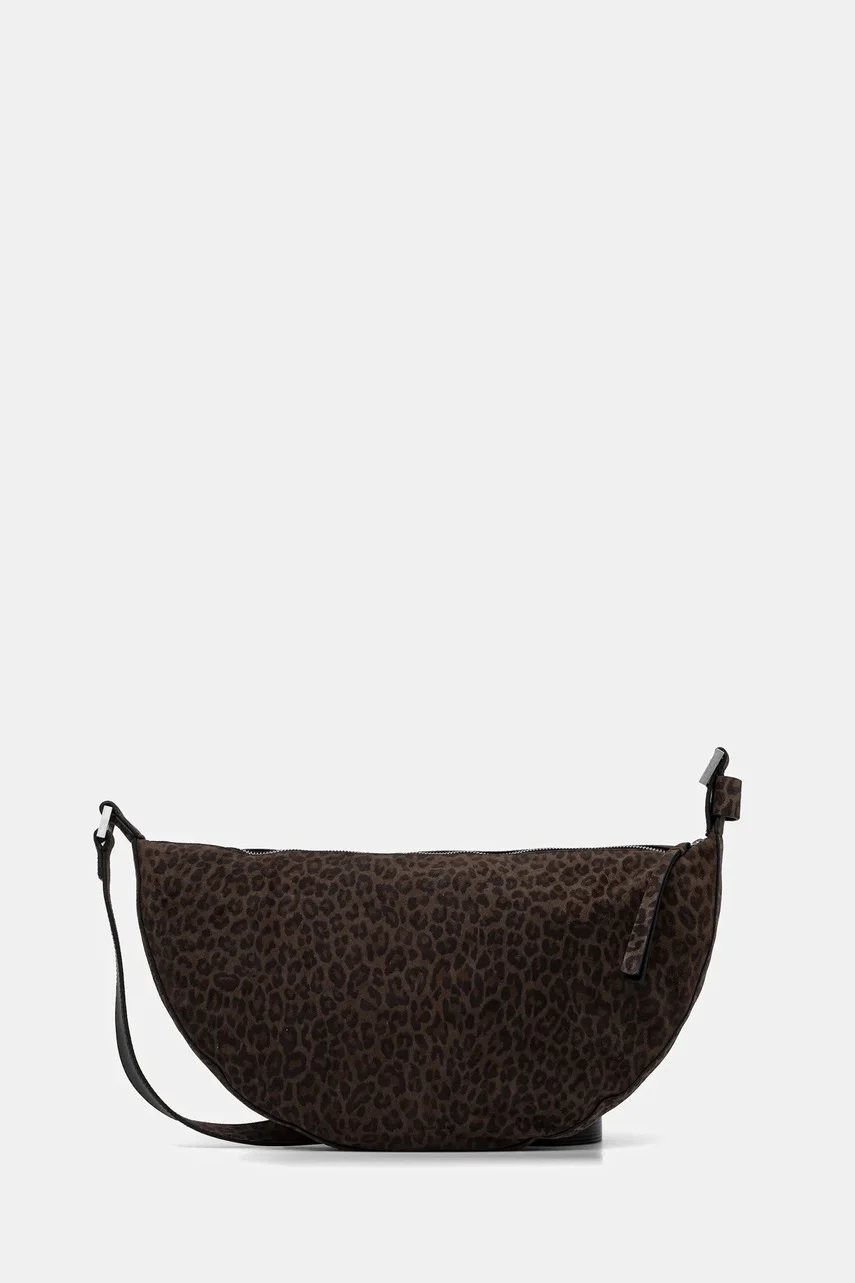 AllSaints Велурена чанта HALFMOON