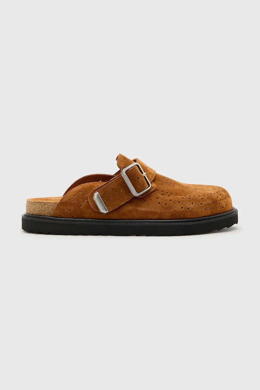 AllSaints Велурени чехли Randal Mule