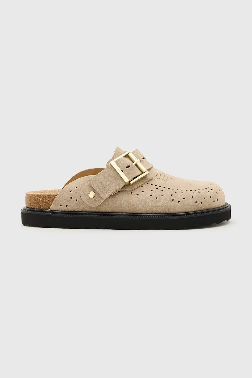 AllSaints Велурени чехли Skye Mule