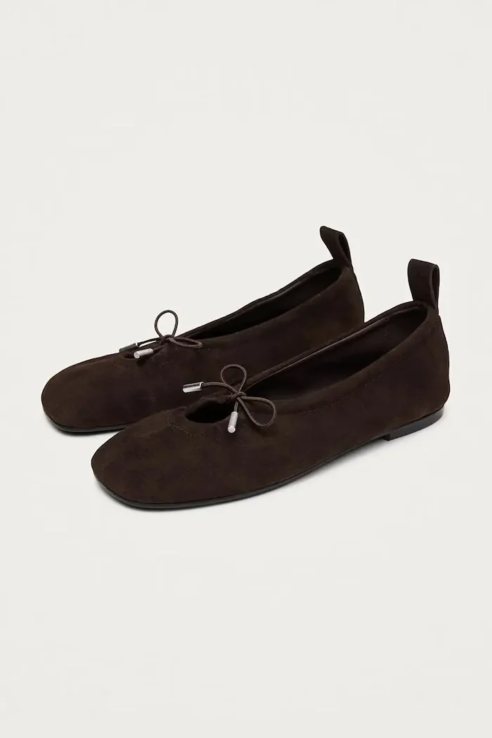 ALOHAS балеринки от кожа Rosalind кафяви S101411-01