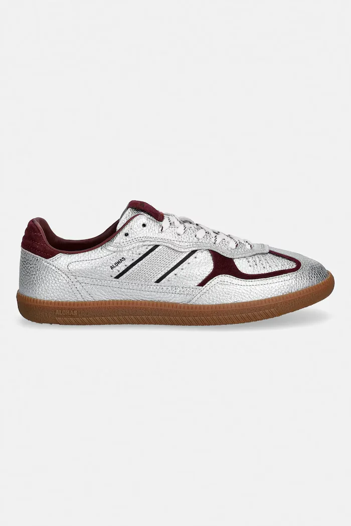 ALOHAS Кожени маратонки Tb.490 в сребристо S101208-01