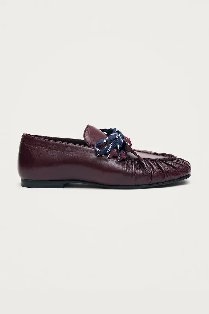 ALOHAS мокасини дамски от кожа Aven бордо S101552-01