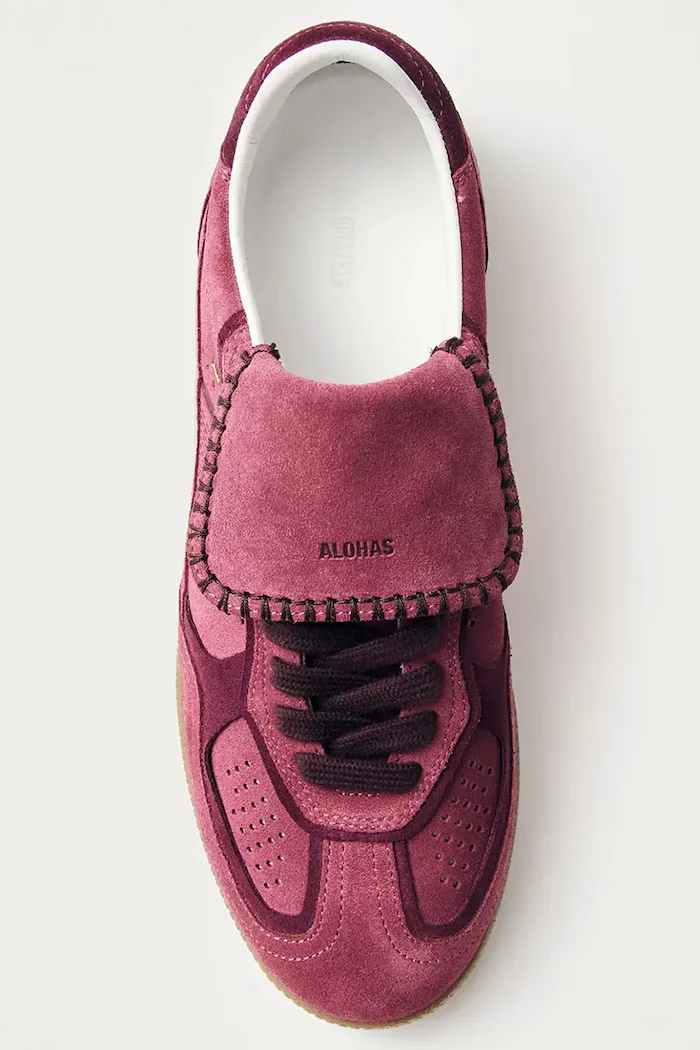 ALOHAS Велурени маратонки Tb.490 в розово S100917-01