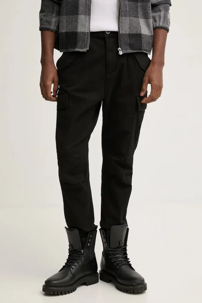 Alpha Industries Памучен панталон Airman Pant 188201 03 в черно 188201.03