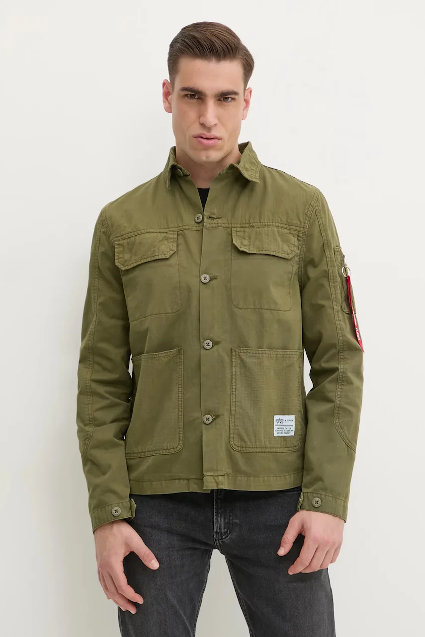 Alpha Industries Памучна риза Color Block
