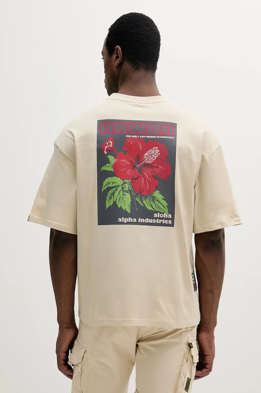 Alpha Industries Памучна тениска Aloha Flower T BP