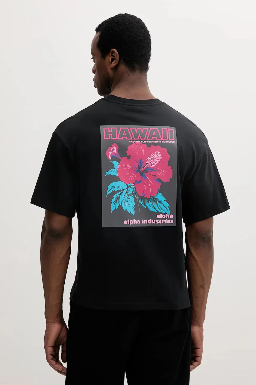 Alpha Industries Памучна тениска Aloha Flower T BP