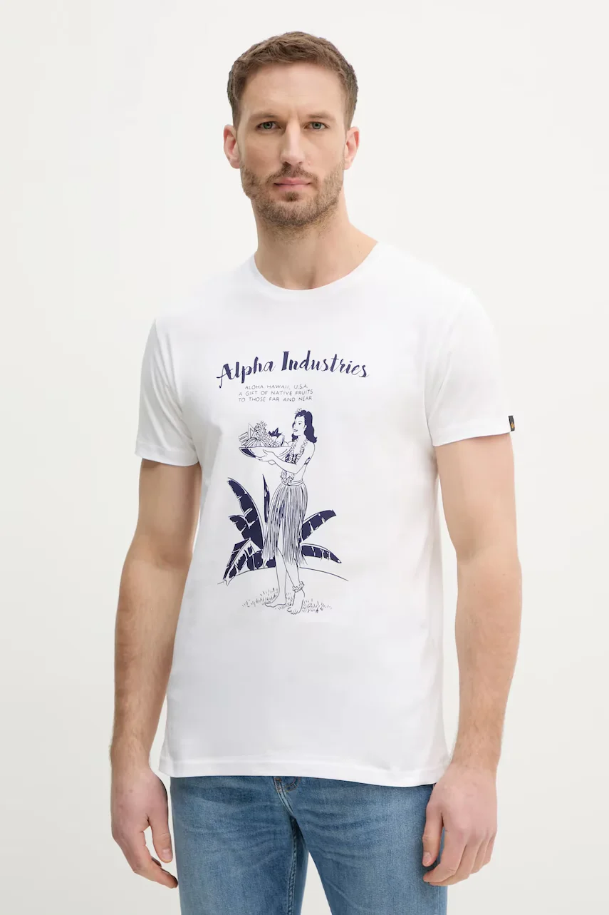 Alpha Industries Памучна тениска Alpha Hawaii T