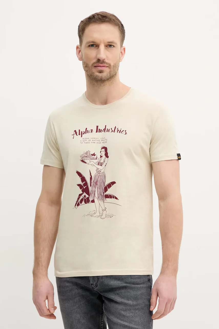 Alpha Industries Памучна тениска Alpha Hawaii T