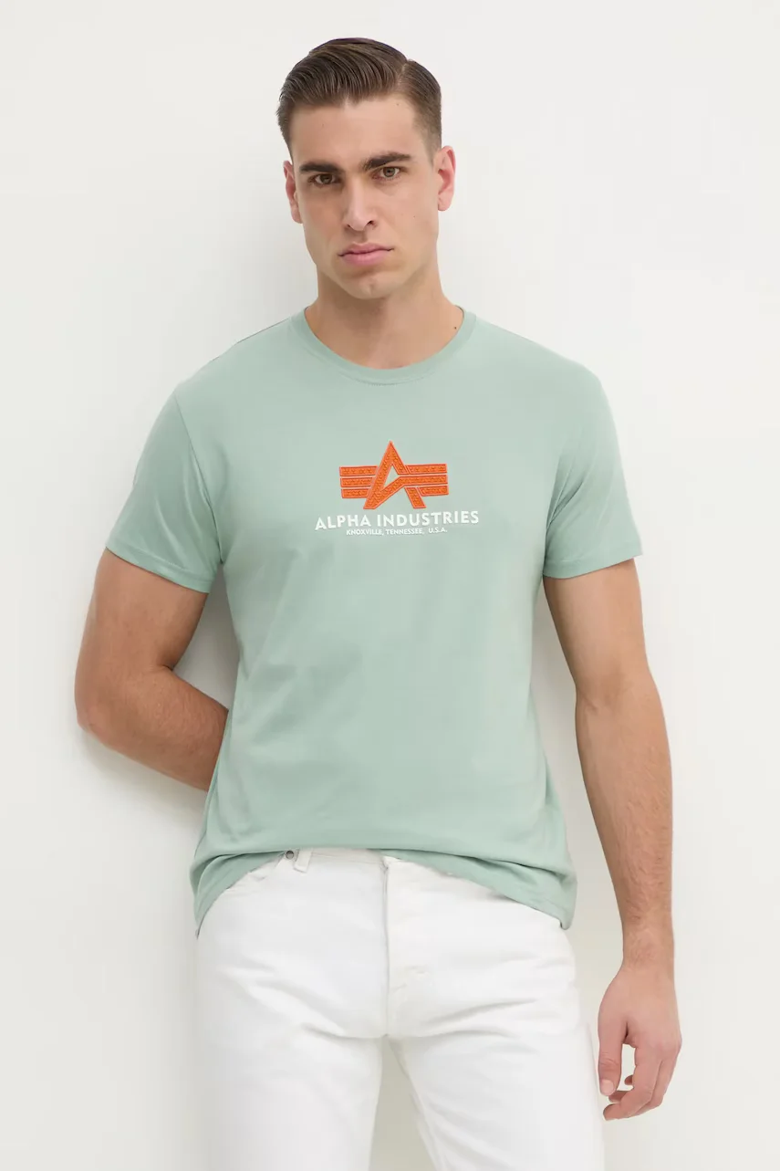 Alpha Industries Памучна тениска Basic Rubber