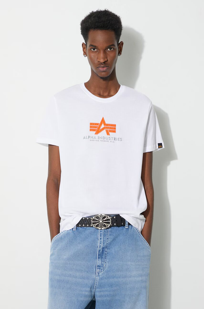 Alpha Industries Памучна тениска Basic Rubber