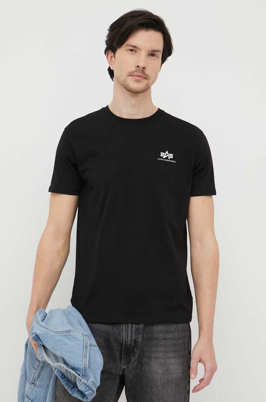 Alpha Industries Памучна тениска Basic T Small Logo