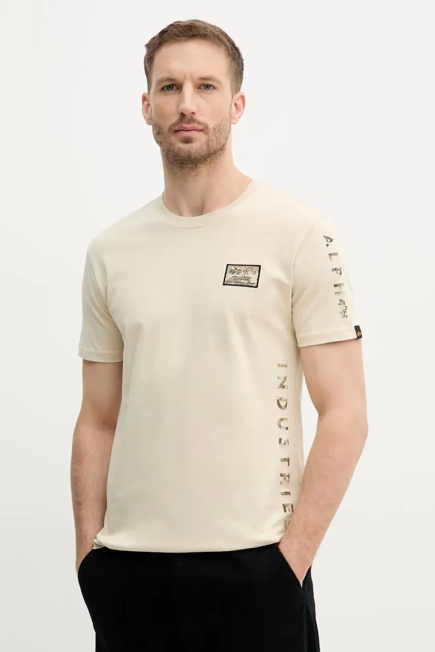 Alpha Industries Памучна тениска Camo Sleeve T