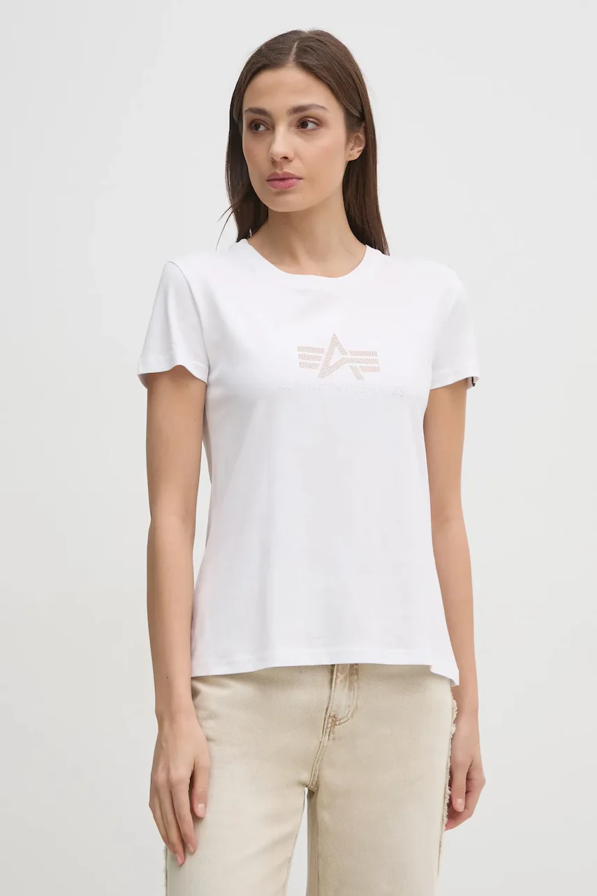 Alpha Industries Памучна тениска Crystal T Wmn