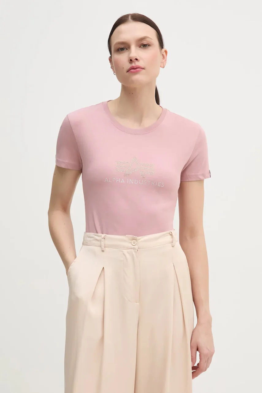 Alpha Industries Памучна тениска Crystal T Wmn