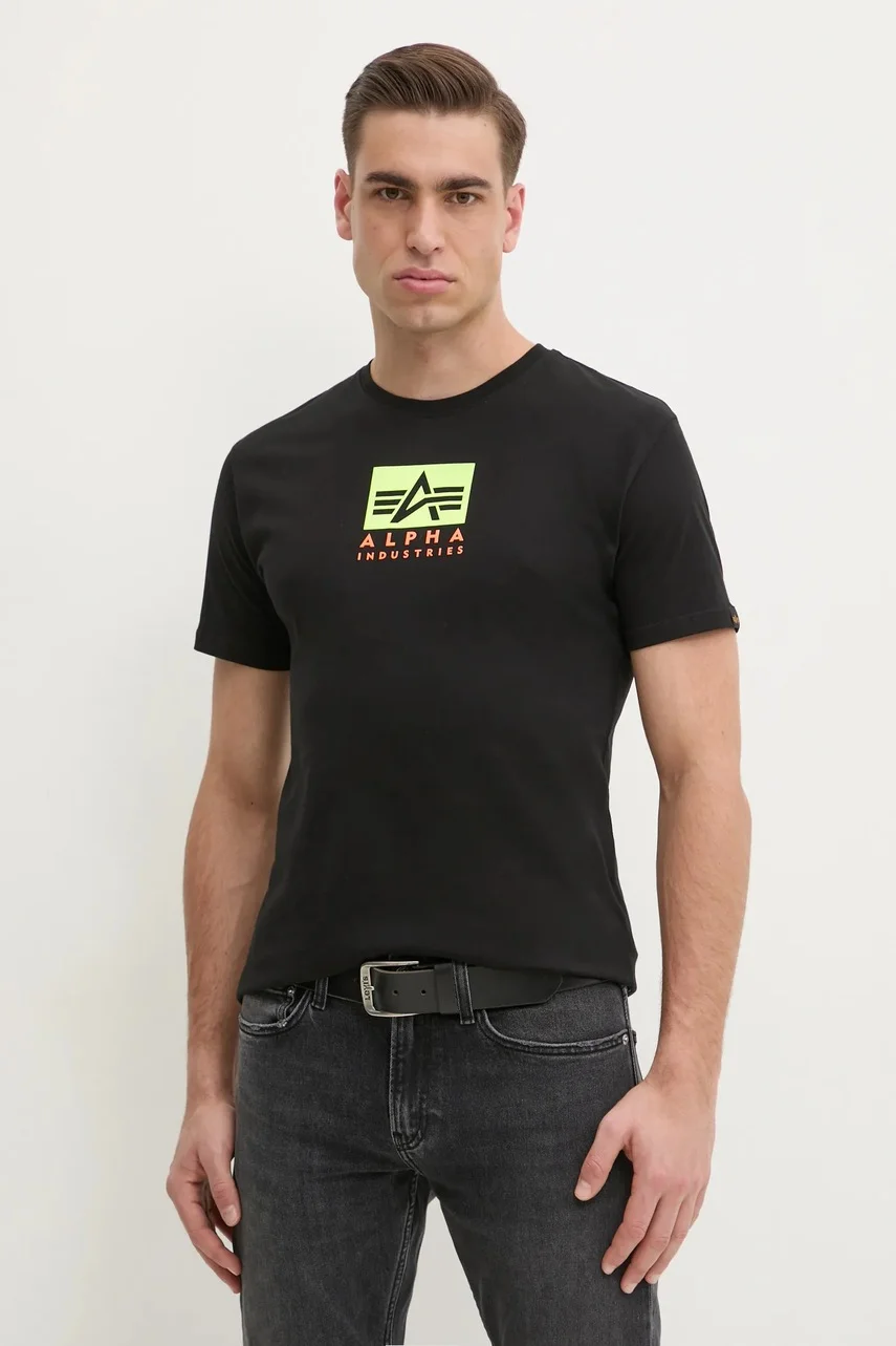 Alpha Industries Памучна тениска Satin Logo T