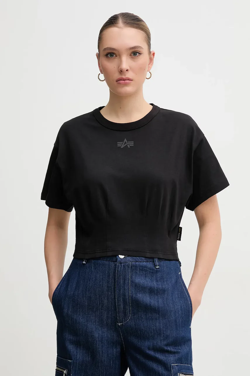 Alpha Industries Памучна тениска Waisted