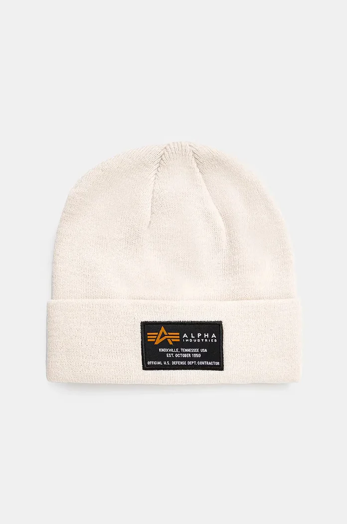 Alpha Industries Шапка Crew Beanie в бежово 128924