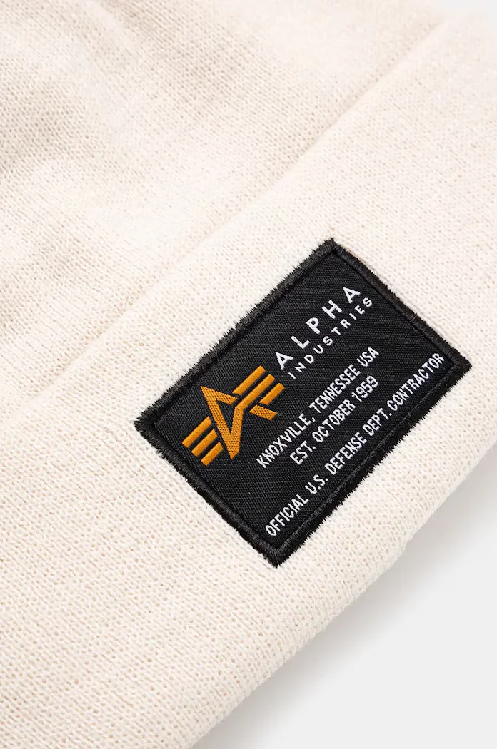 Alpha Industries Шапка Crew Beanie в бежово 128924