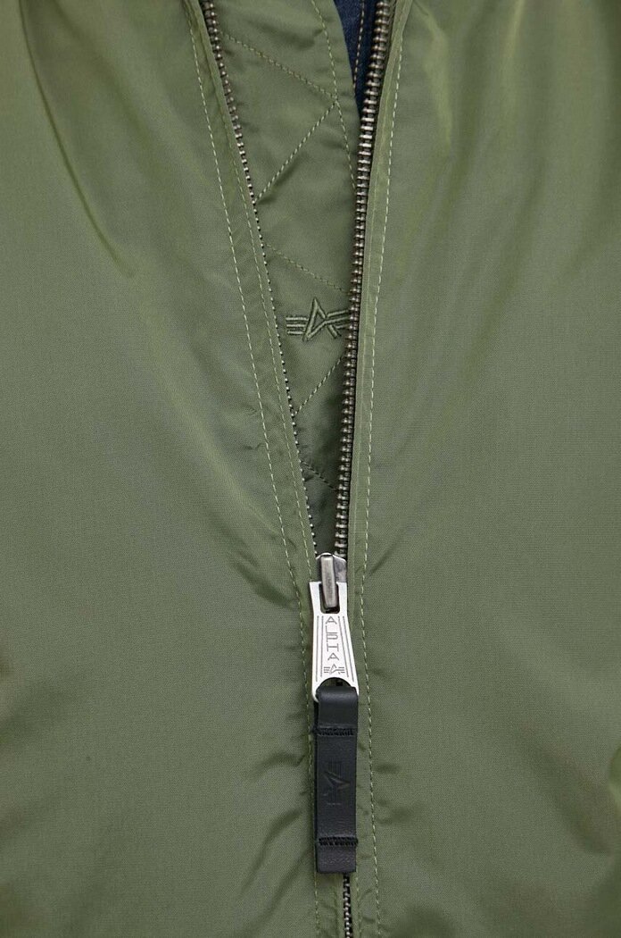 Alpha Industries Яке бомбър MA-1 TT в зелено с преходна изолация 191103.01