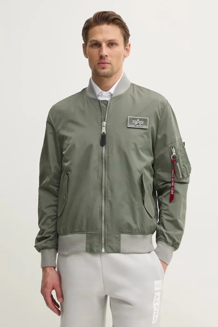 Alpha Industries яке бомбър мъжко MA-1 TTC зелено 126101