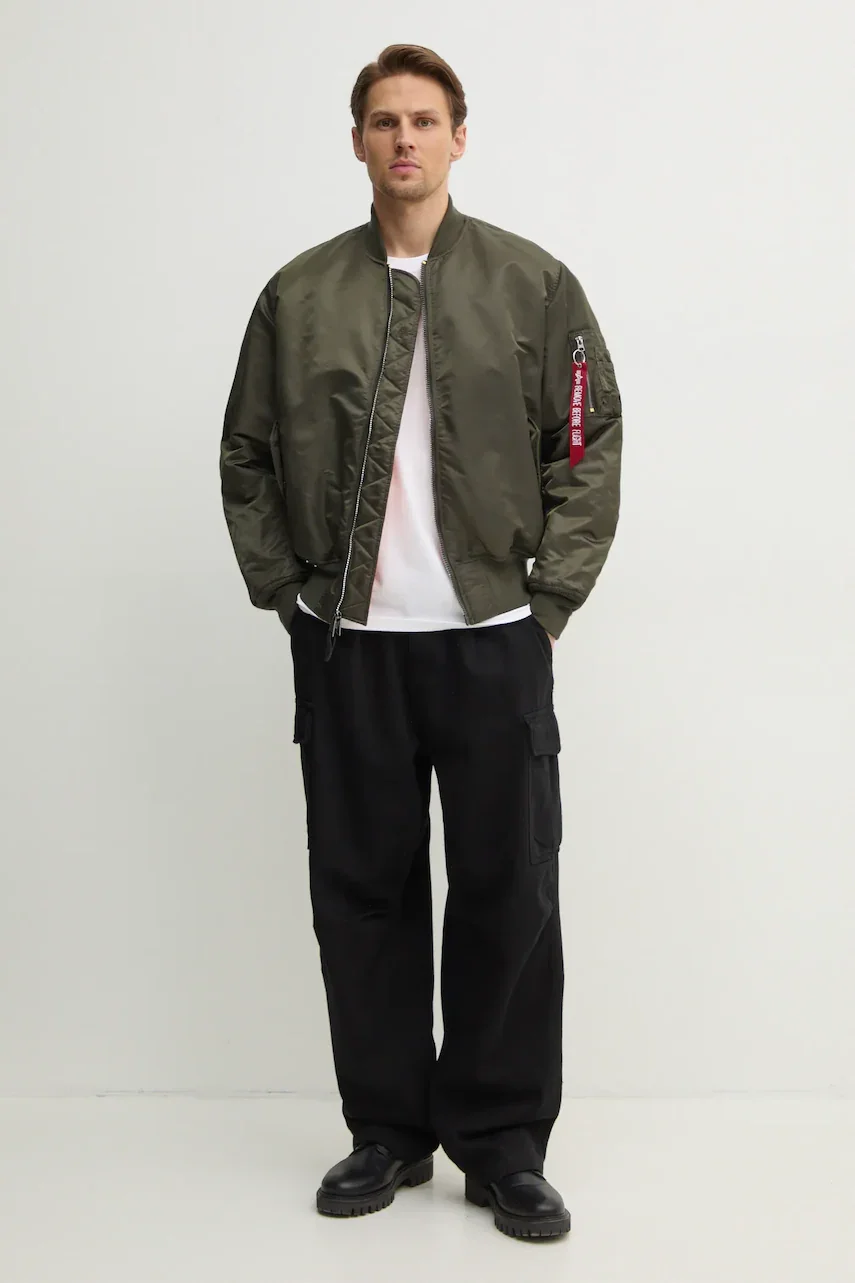 Alpha Industries Яке бомбър с две лица Ma-1 Reversible