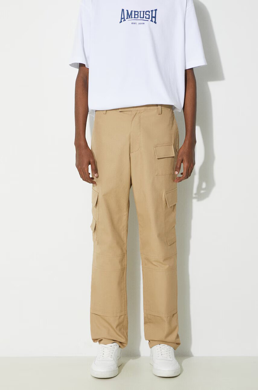 Ambush Памучен панталон Slim Cargo Pants Tree