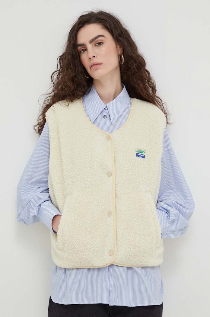 American Vintage Елек VESTE AMPLE в бежово преходен модел HOK16BH23