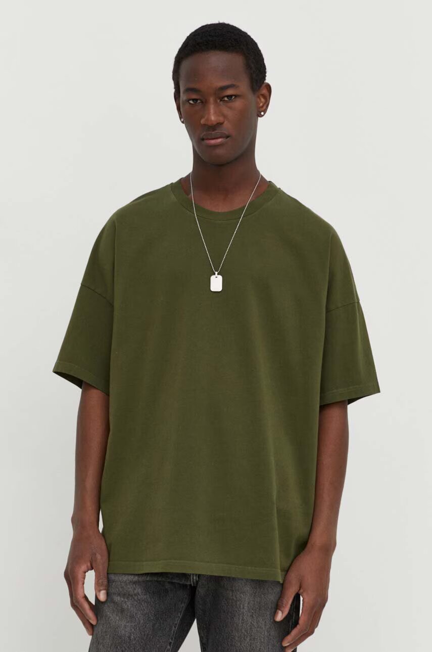 American Vintage Памучна тениска T-SHIRT ML COL ROND