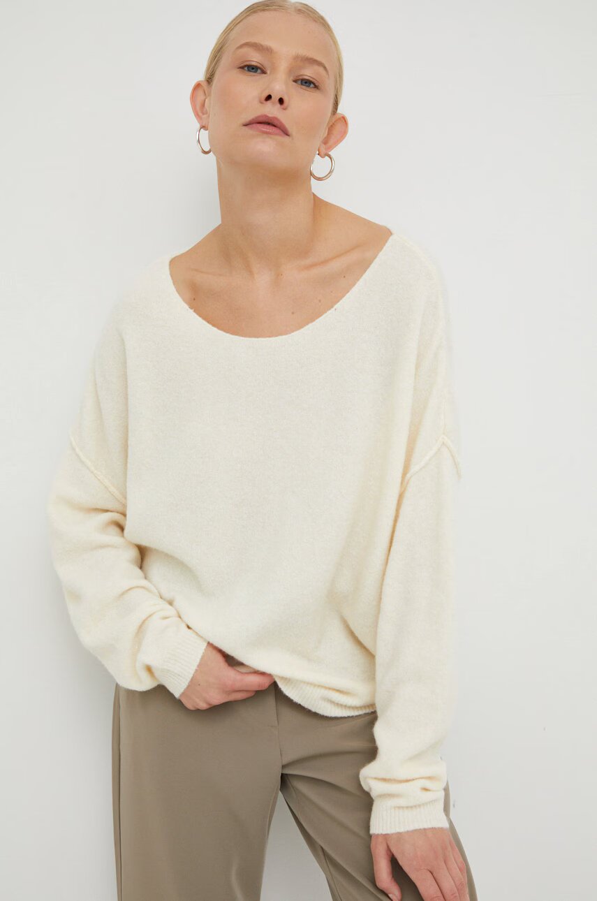 American Vintage Пуловер с вълна PULL ML COL BATEAU
