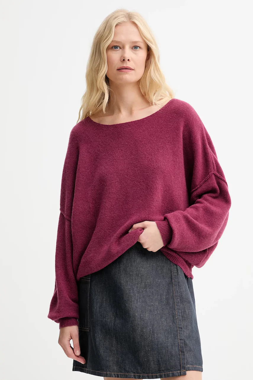 American Vintage Пуловер с вълна PULL ML COL BATEAU