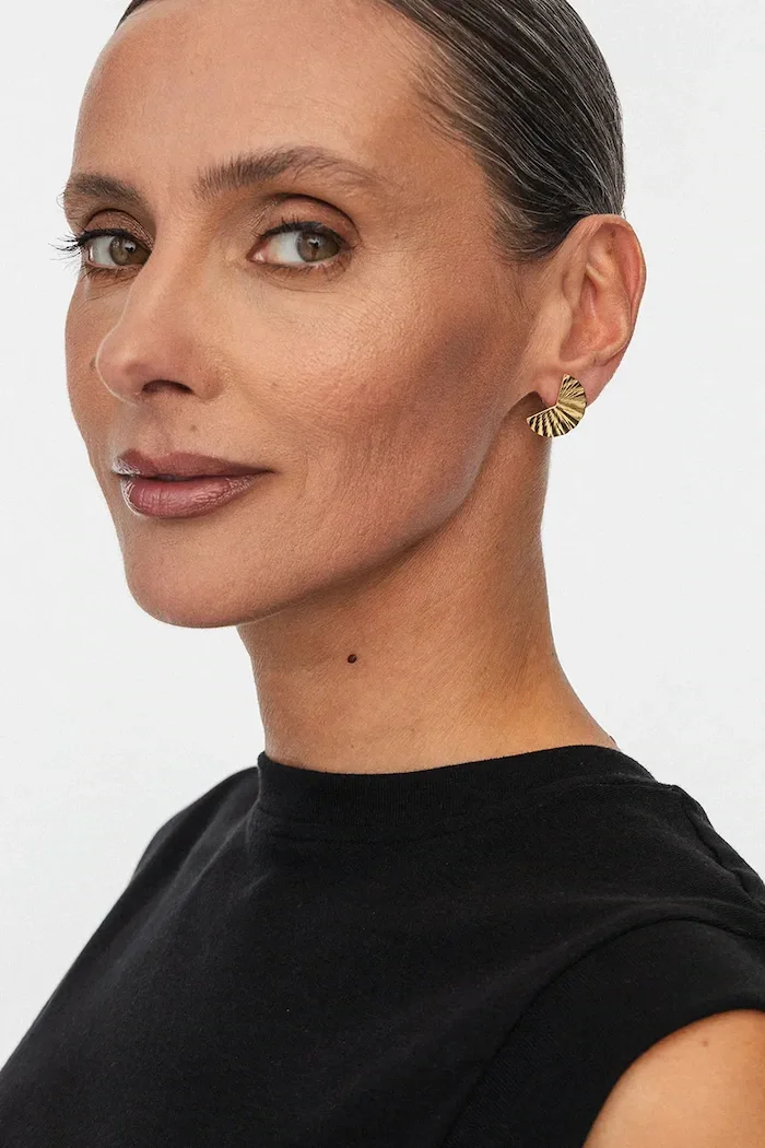 ania kruk Позлатени сребърни обици BLAIR SMVKS2420Z