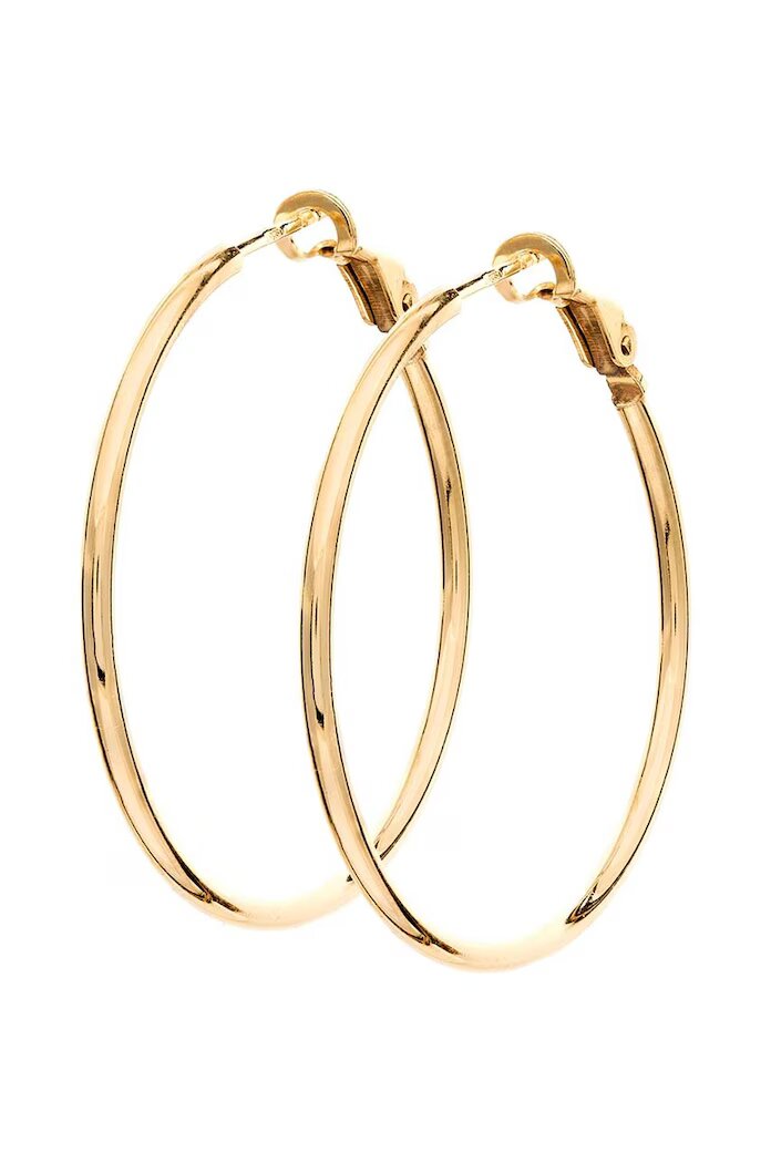 ania kruk Позлатени сребърни обици TRENDY SSIKS0670Z