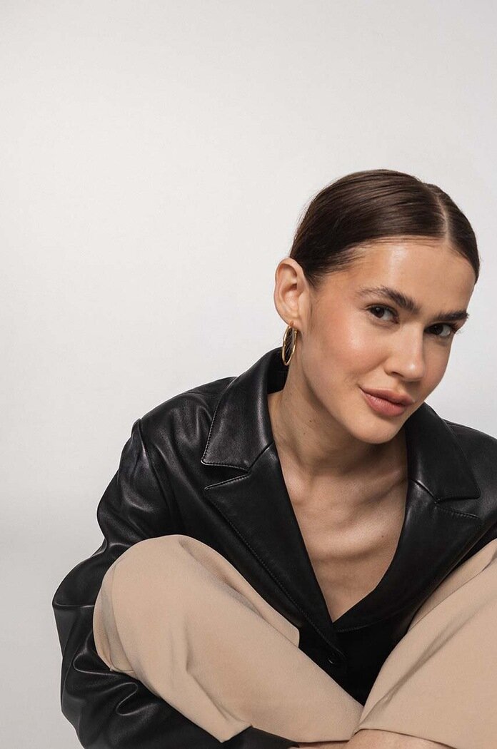 ania kruk Позлатени сребърни обици TRENDY SSIKS0670Z