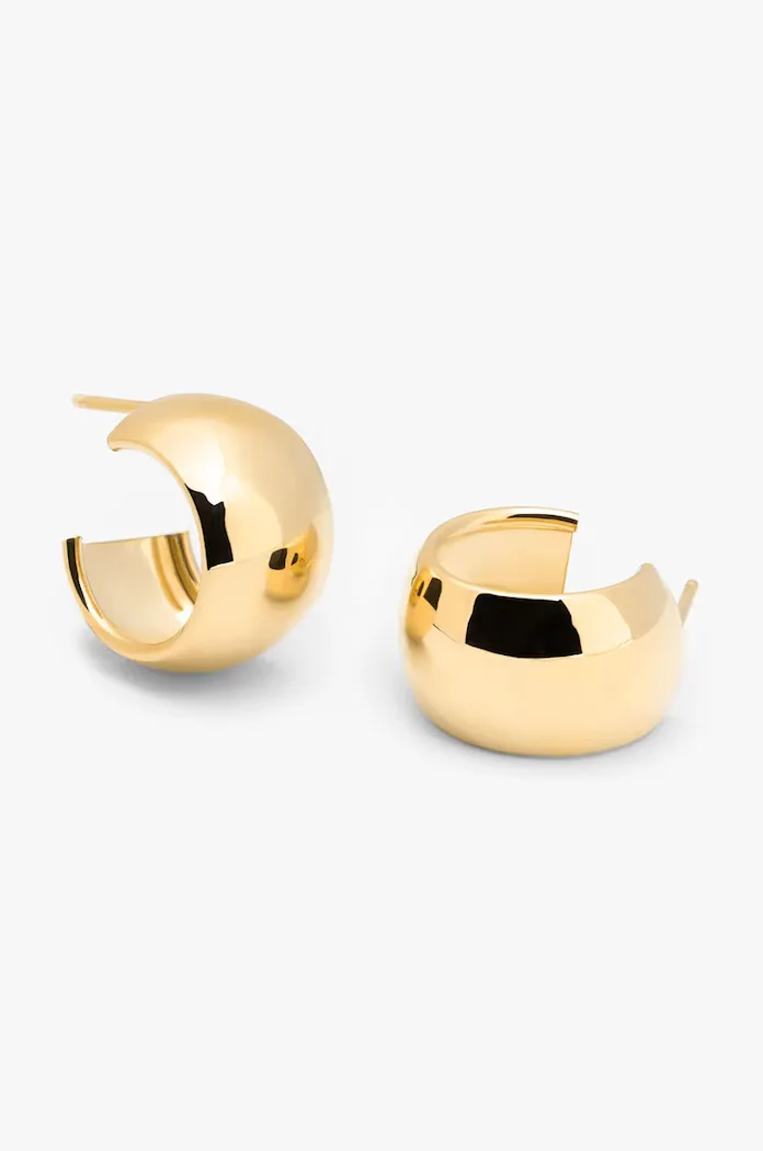 ania kruk Позлатени сребърни обици TRENDY SSIKS0780Z