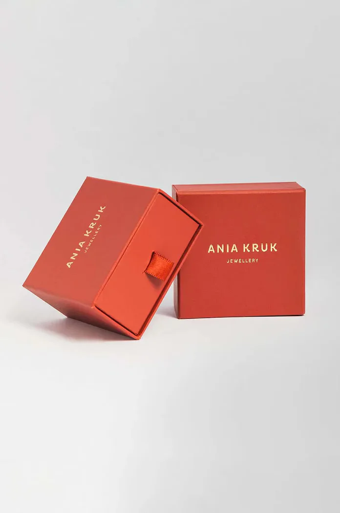 ania kruk Позлатени сребърни обици TRENDY SSIKS0780Z