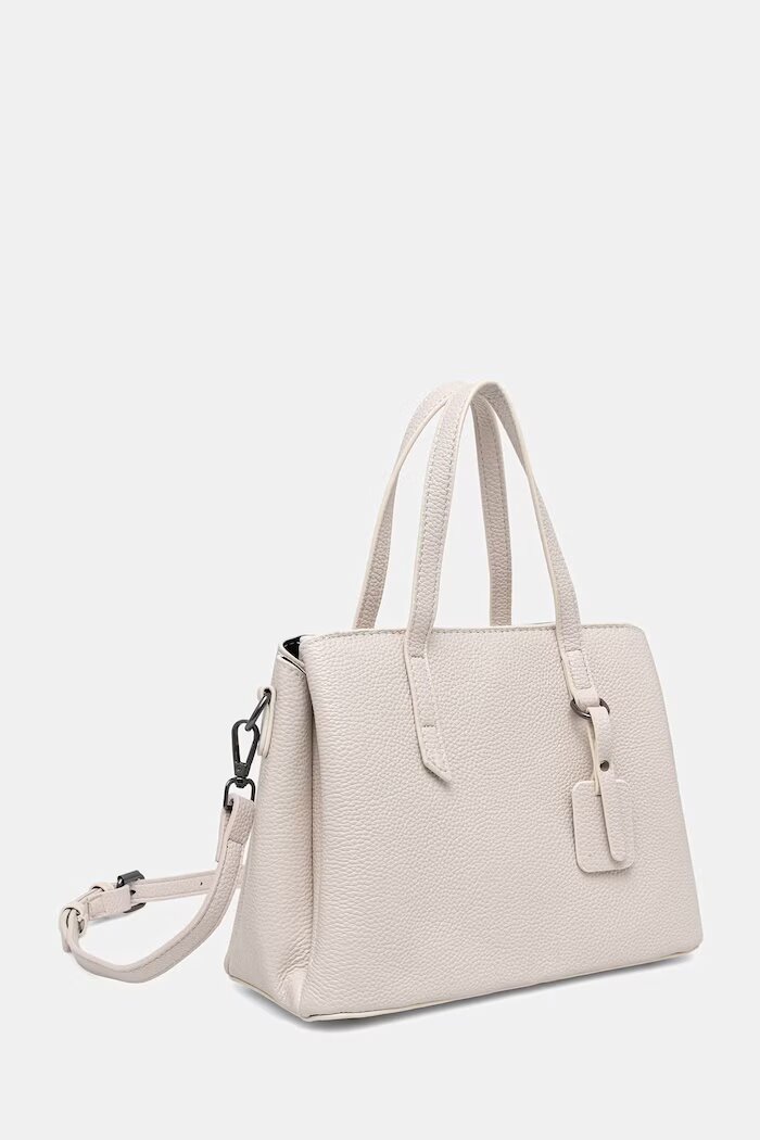Answear.LAB чанта crossbody дамска от кожа бежова