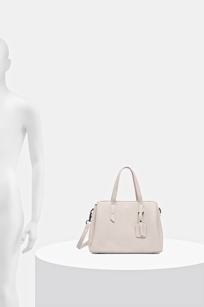 Answear.LAB чанта crossbody дамска от кожа бежова