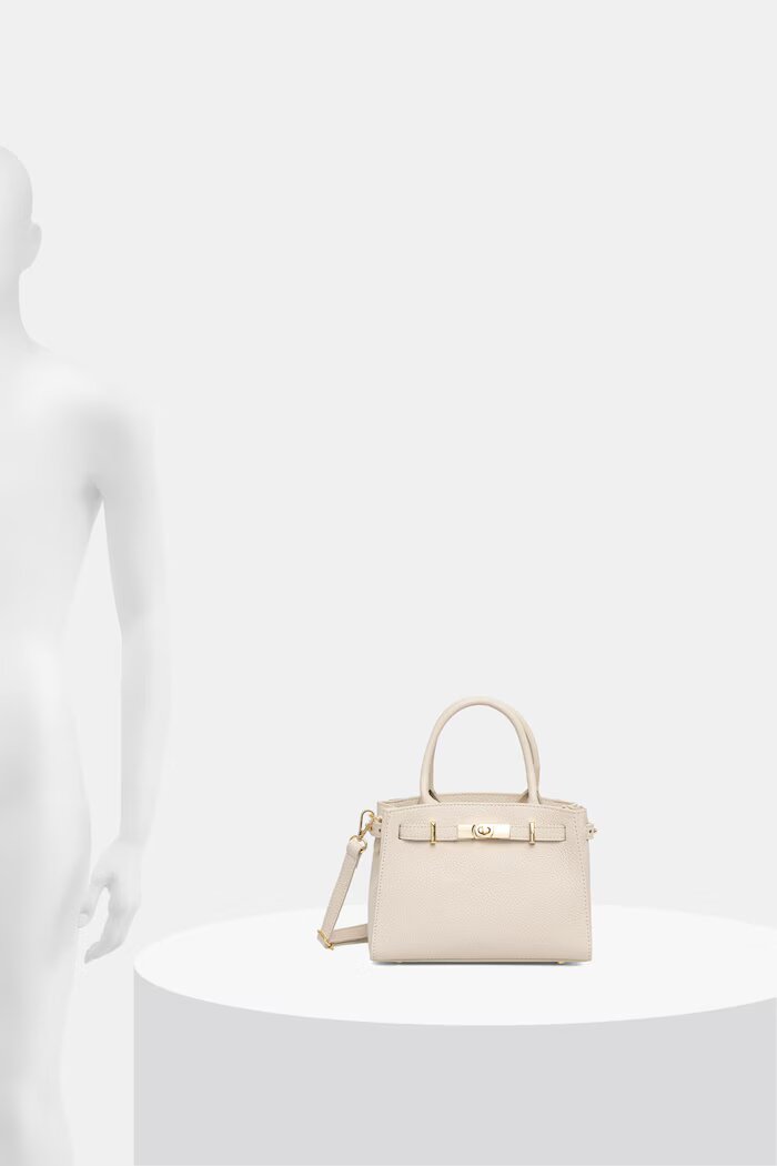 Answear.LAB чанта crossbody дамска от кожа бежова