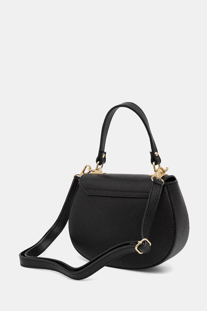 Answear.LAB чанта crossbody дамска от кожа черна