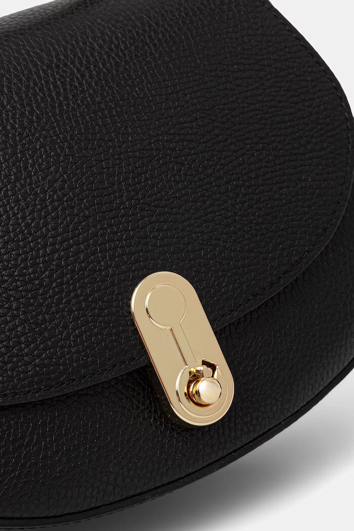 Answear.LAB чанта crossbody дамска от кожа черна