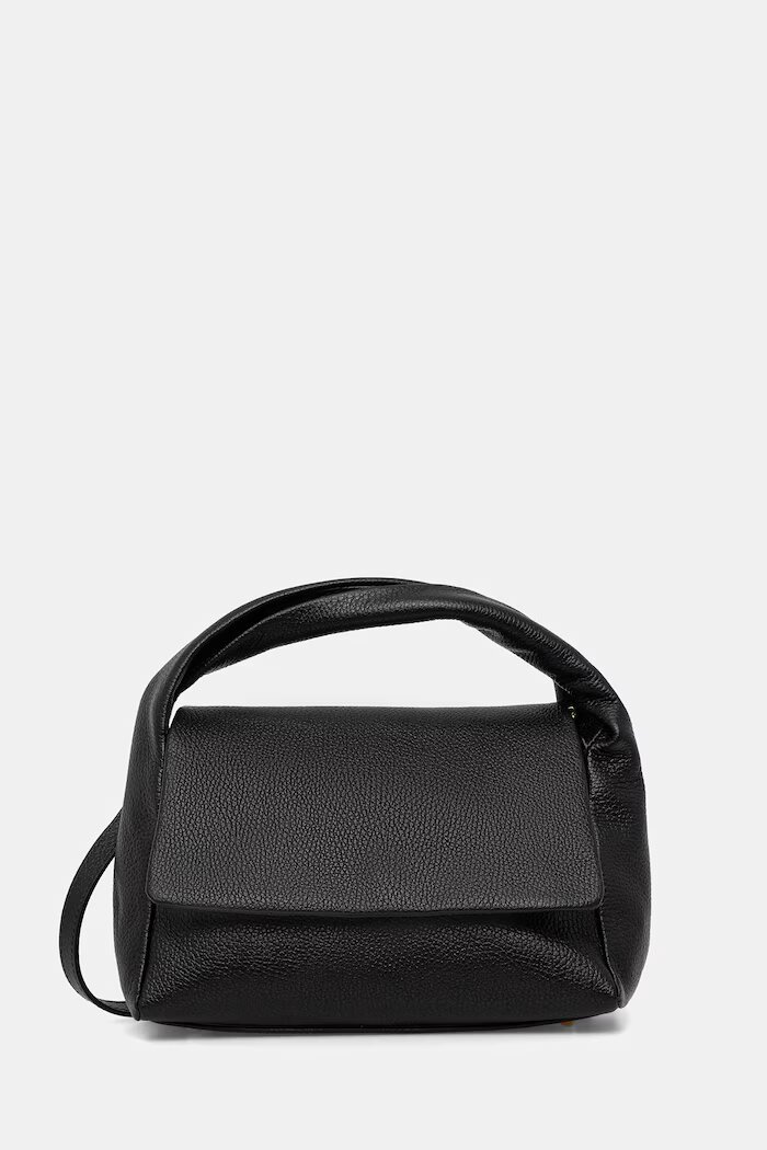 Answear.LAB чанта crossbody дамска от кожа черна