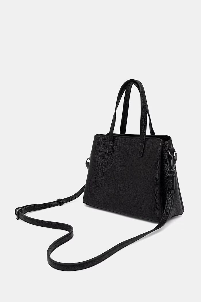 Answear.LAB чанта crossbody дамска от кожа черна