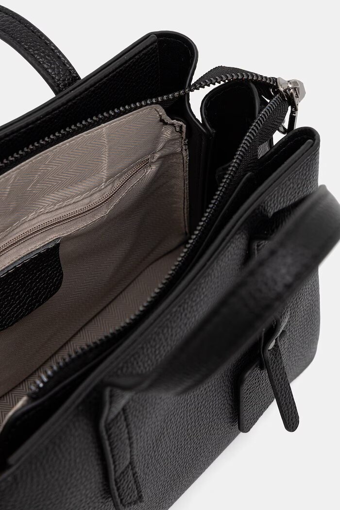 Answear.LAB чанта crossbody дамска от кожа черна