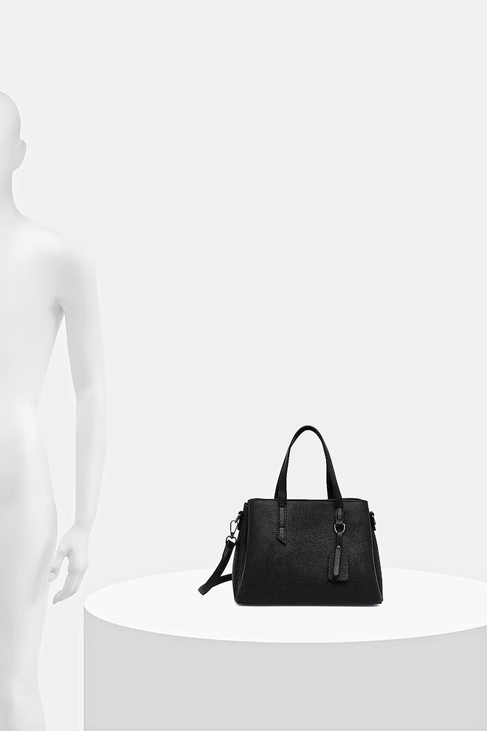 Answear.LAB чанта crossbody дамска от кожа черна