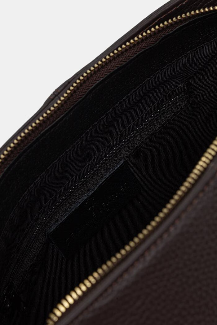 Answear.LAB чанта crossbody дамска от кожа кафява